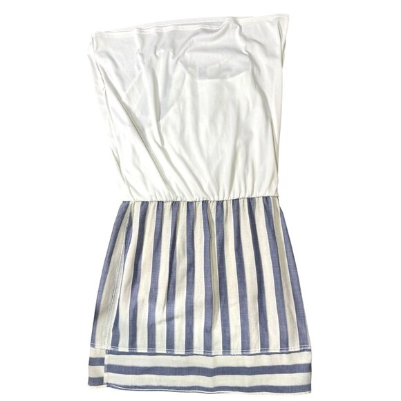 Altar'd State Womens Dress Size S Blue Striped Sleeveless Halter Elastic Waist - Picture 8 of 9